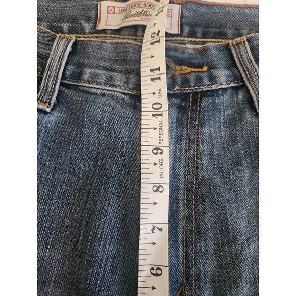 Levis mens low loose bootcut jeans sz 34x32* measures 35x30 y2k skater grunge - Picture 8 of 10
